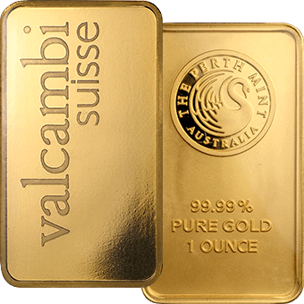 1 oz Gold .9999 Bars