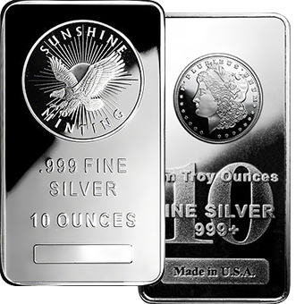 10 oz Silver Bars